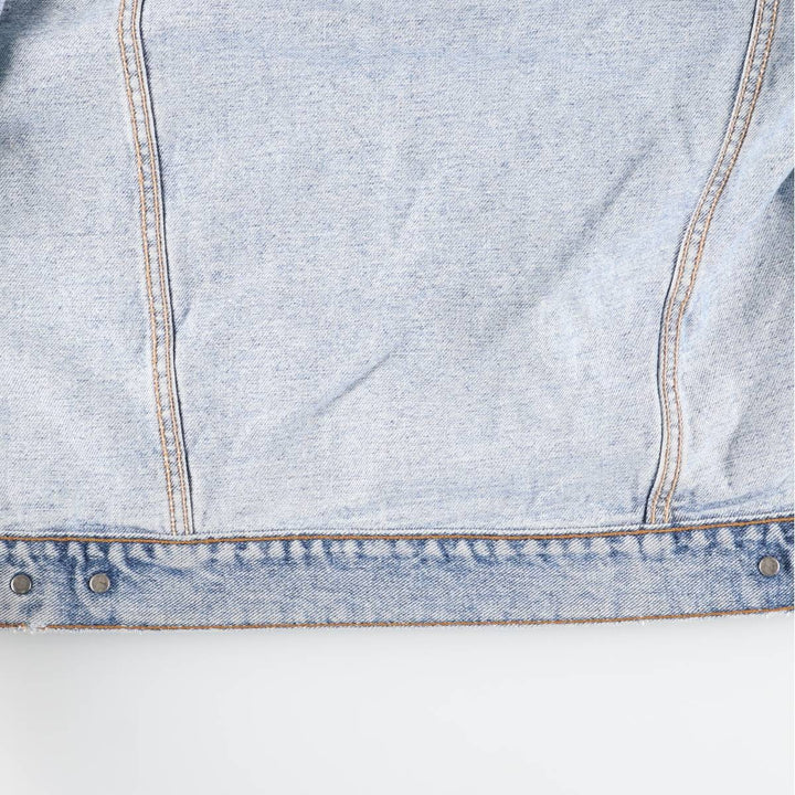 Levi's denim jacket, denim jacket, men's size L unclear blue type Vintage Second Hand