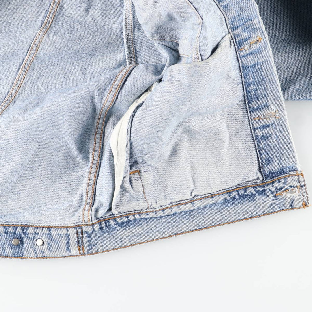Levi's denim jacket, denim jacket, men's size L unclear blue type Vintage Second Hand