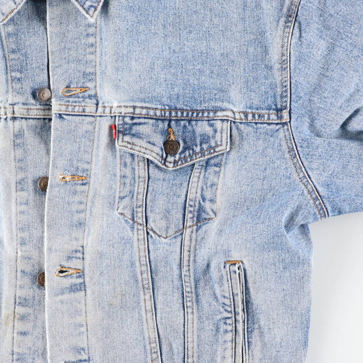 Levi's denim jacket, denim jacket, men's size L unclear blue type Vintage Second Hand