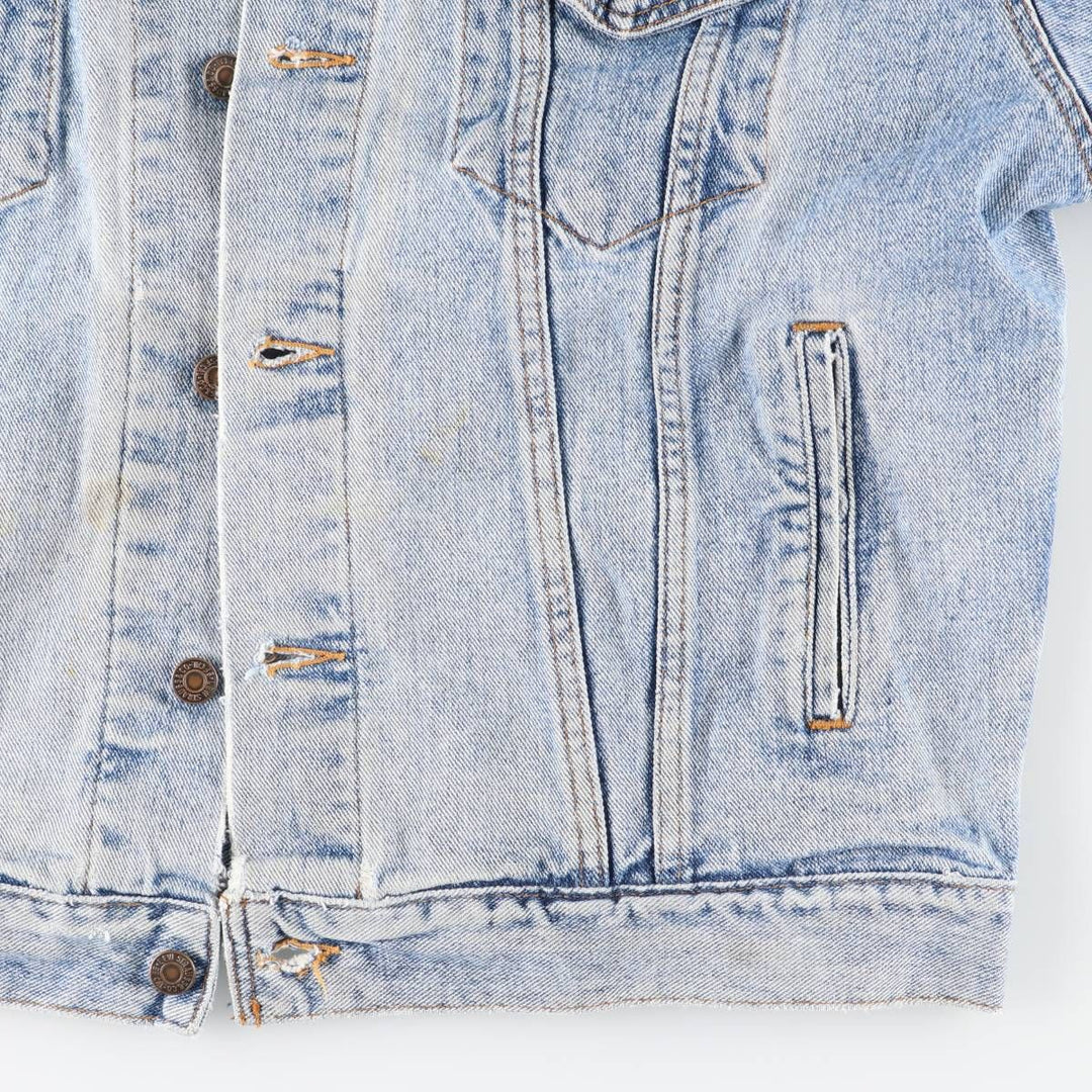 Levi's denim jacket, denim jacket, men's size L unclear blue type Vintage Second Hand