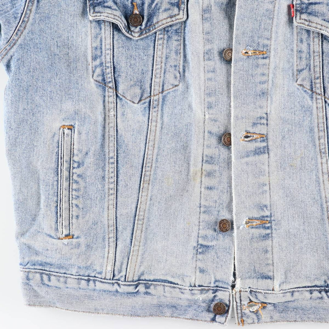 Levi's denim jacket, denim jacket, men's size L unclear blue type Vintage Second Hand