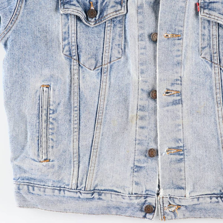 Levi's denim jacket, denim jacket, men's size L unclear blue type Vintage Second Hand
