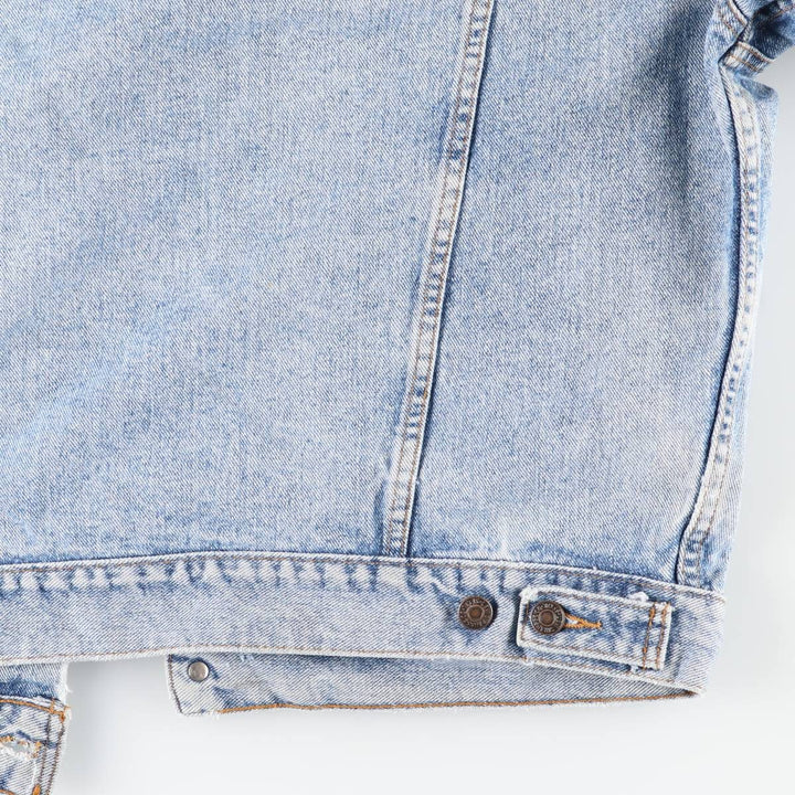 Levi's denim jacket, denim jacket, men's size L unclear blue type Vintage Second Hand