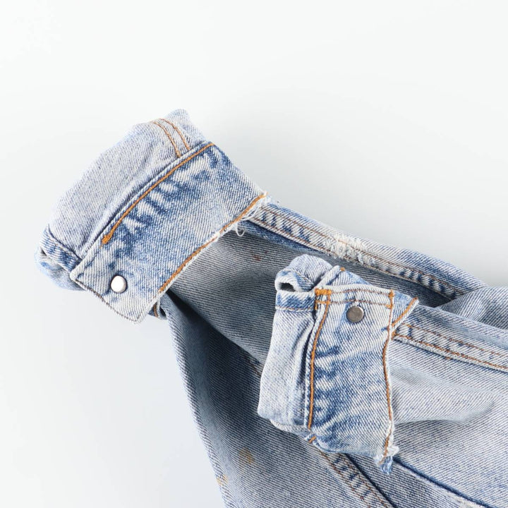 Levi's denim jacket, denim jacket, men's size L unclear blue type Vintage Second Hand