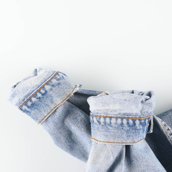 Levi's denim jacket, denim jacket, men's size L unclear blue type Vintage Second Hand