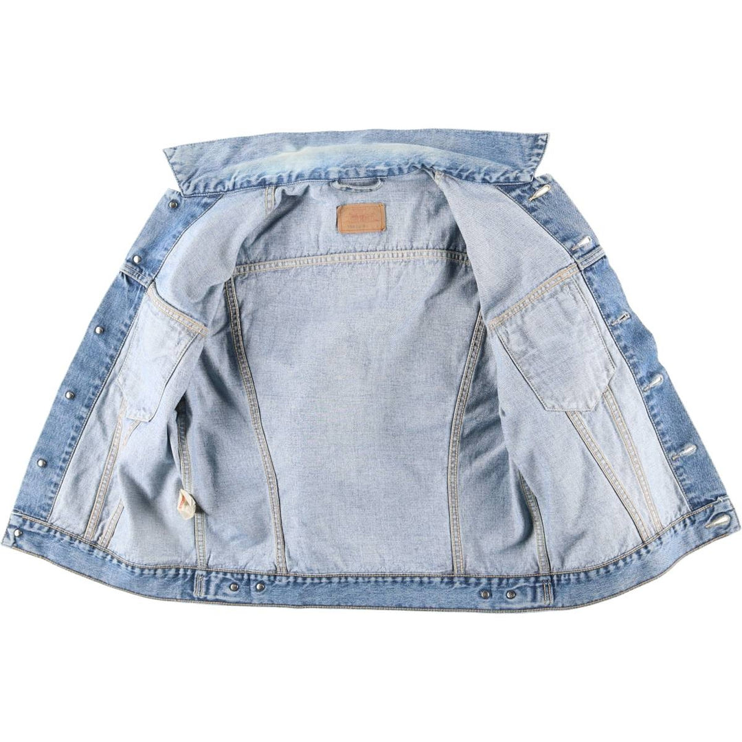 90'S Levi's 70500-0225 Denim Jacket, Men's Size L, Vintage cotton blue type Vintage Second Hand