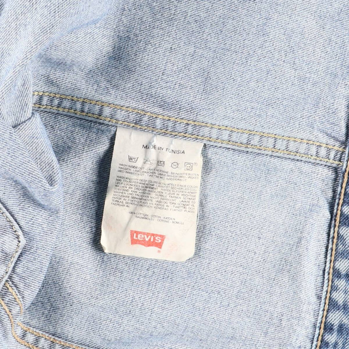 90'S Levi's 70500-0225 Denim Jacket, Men's Size L, Vintage cotton blue type Vintage Second Hand