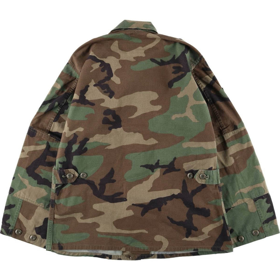 Authentic US Air Force Camouflage Pattern Woodland Camo BDU Military Jacket, Made in USA, Small-Short, Men's Size Small cotton Khaki type Vintage Second Hand