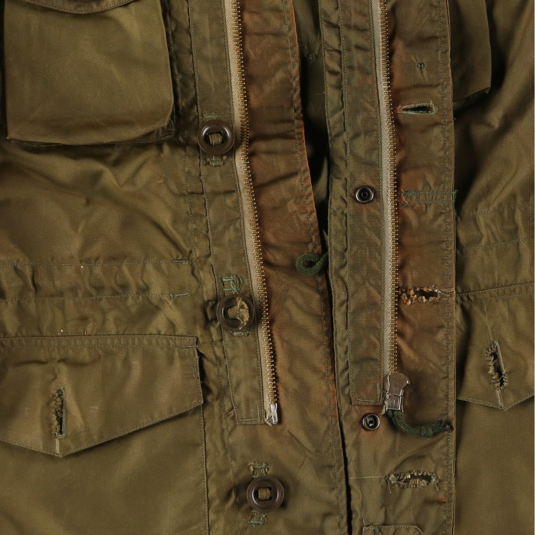 Vintage military combat jacket, men's size XL unclear Khaki type Vintage Second Hand
