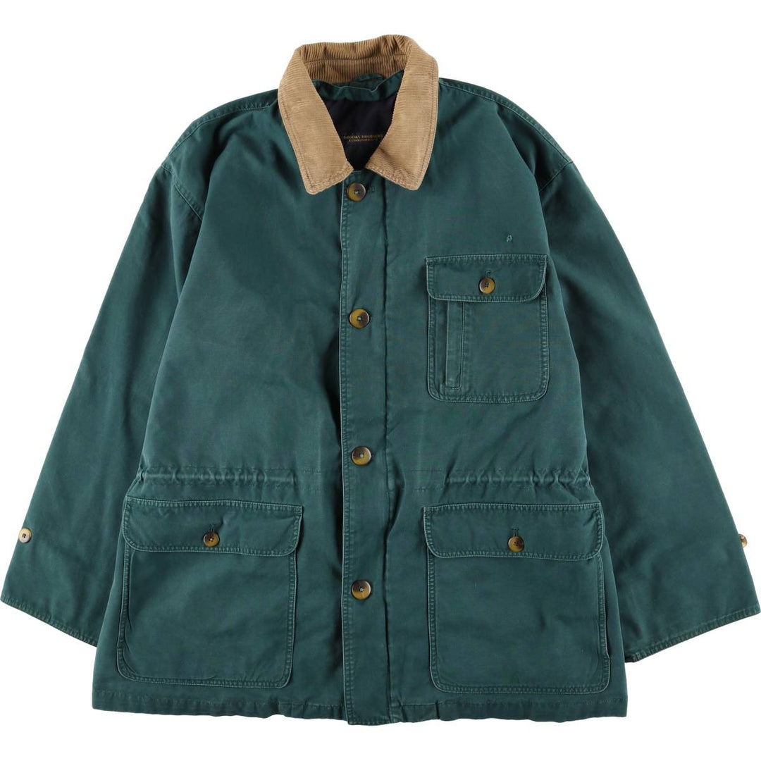Vintage Brooks Brothers hunting jacket, made in Indonesia, men's size XL cotton Green type dark green Vintage Second Hand