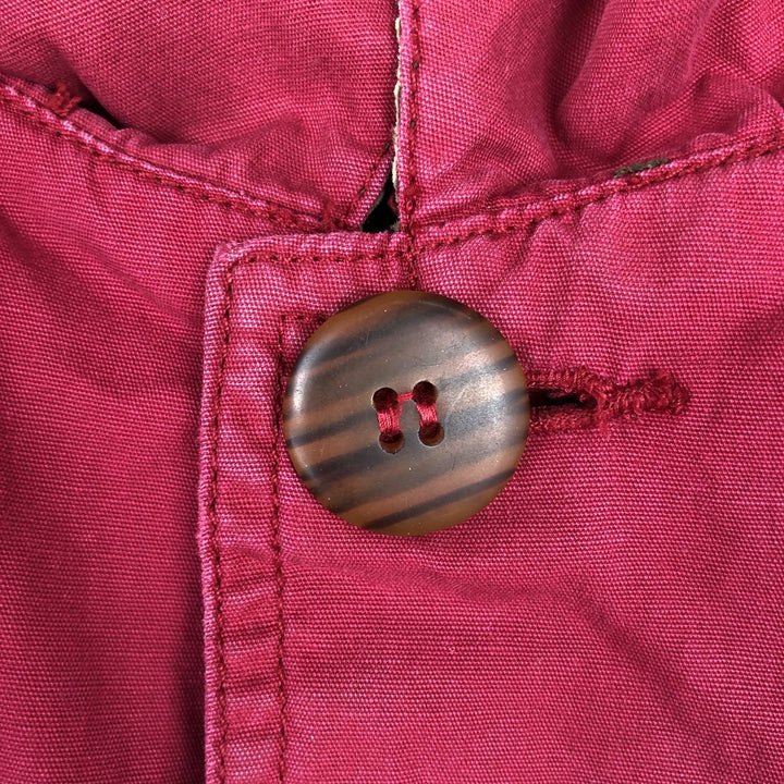 90'S J.Crew Vintage Hunting Jacket, Men's Size L cotton red type Vintage Second Hand