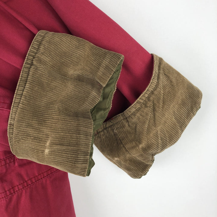 90'S J.Crew Vintage Hunting Jacket, Men's Size L cotton red type Vintage Second Hand