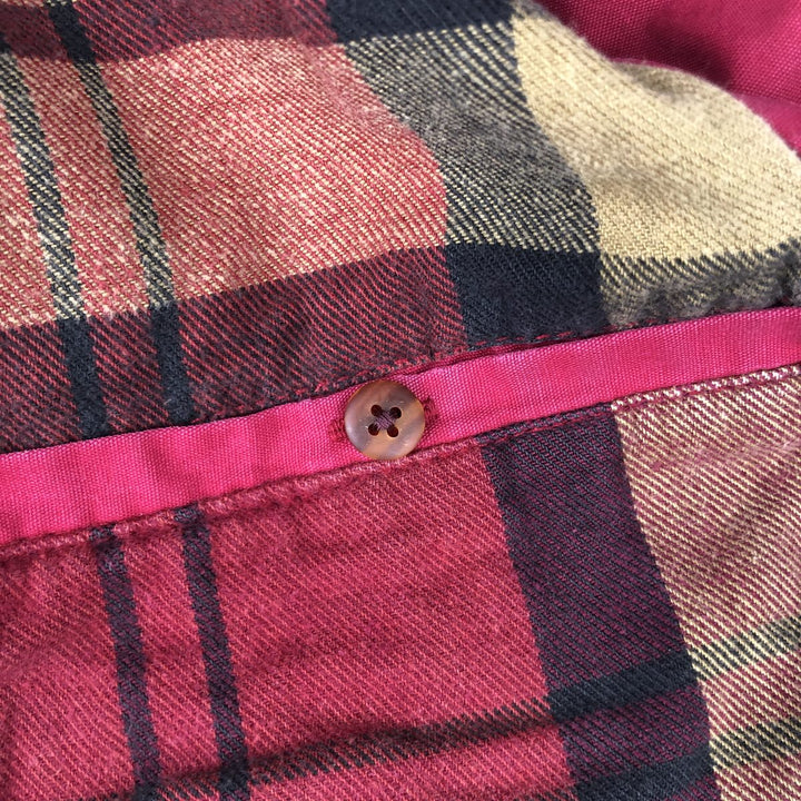 90'S J.Crew Vintage Hunting Jacket, Men's Size L cotton red type Vintage Second Hand