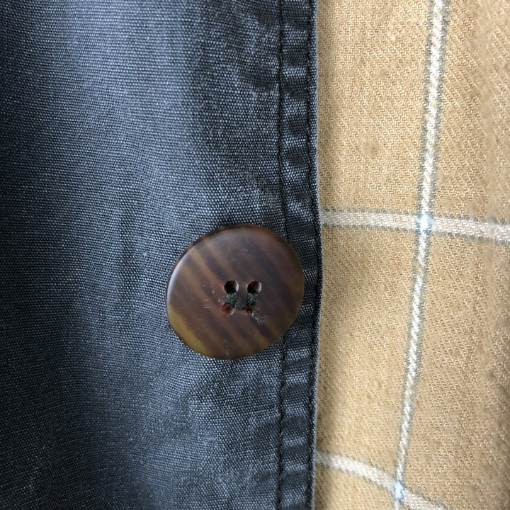 90'S J.Crew OUTFITTERS hunting jacket, men's size L cotton Charcoal Vintage Second Hand