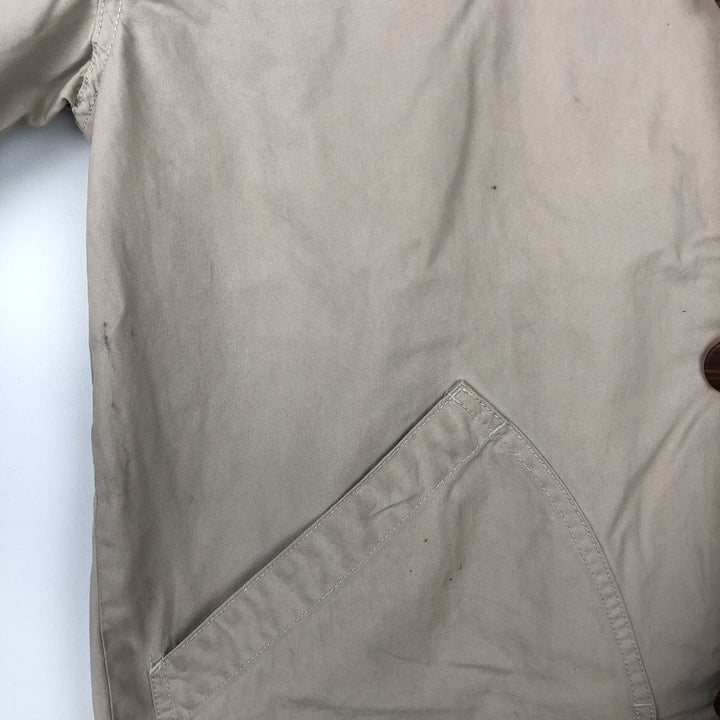 90'S J.Crew Vintage Hunting Jacket, Men's Size Small cotton Beige type Vintage Second Hand
