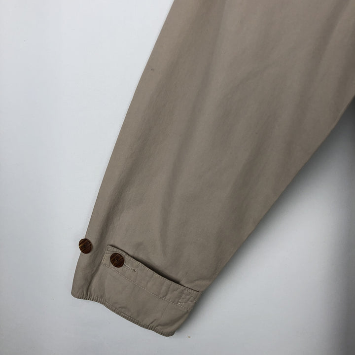 90'S J.Crew Vintage Hunting Jacket, Men's Size Small cotton Beige type Vintage Second Hand
