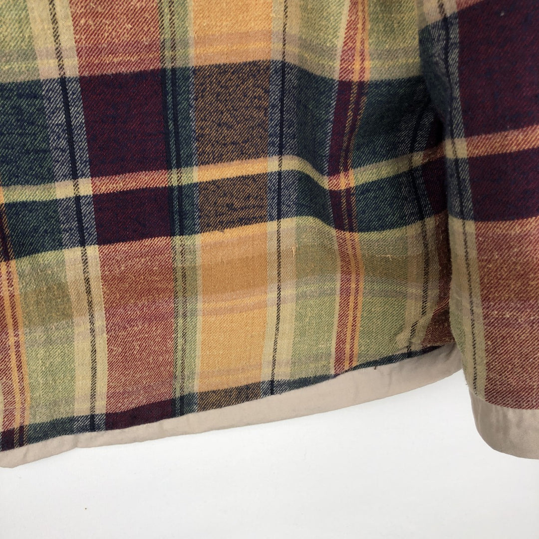 90'S J.Crew Vintage Hunting Jacket, Men's Size Small cotton Beige type Vintage Second Hand