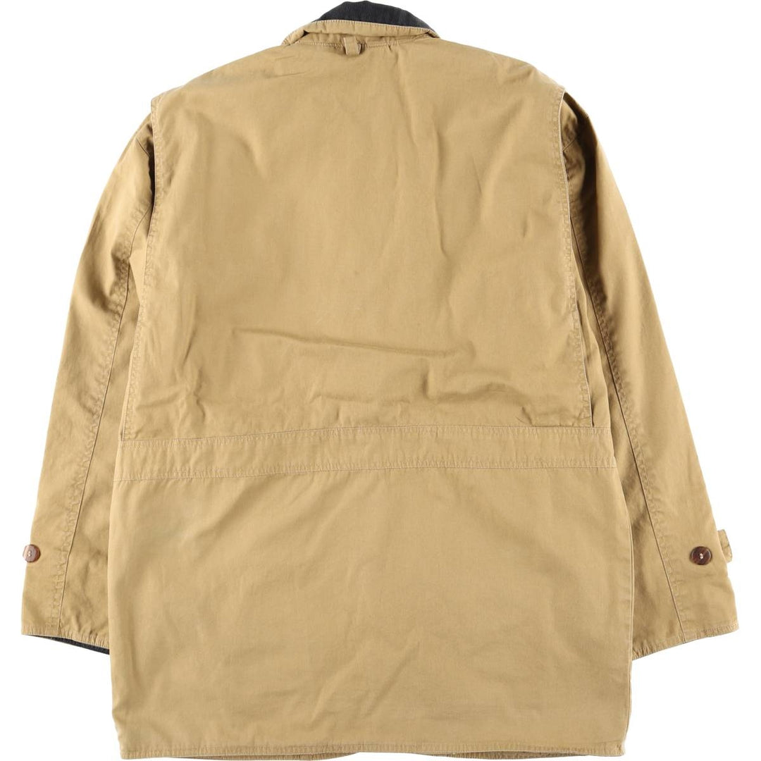 90'S J.Crew Vintage Hunting Jacket, Men's Size Small cotton Beige type Vintage Second Hand