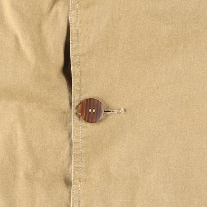 90'S J.Crew Vintage Hunting Jacket, Men's Size Small cotton Beige type Vintage Second Hand