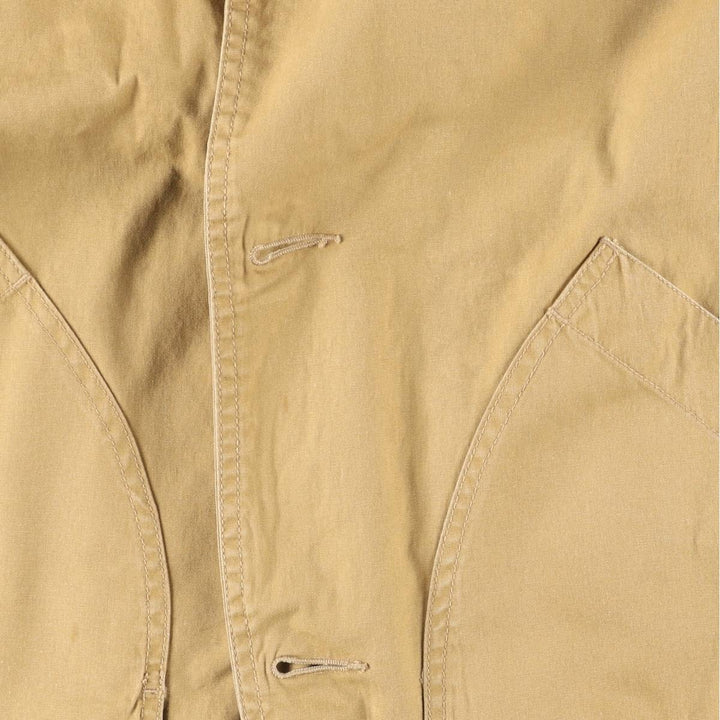 90'S J.Crew Vintage Hunting Jacket, Men's Size Small cotton Beige type Vintage Second Hand