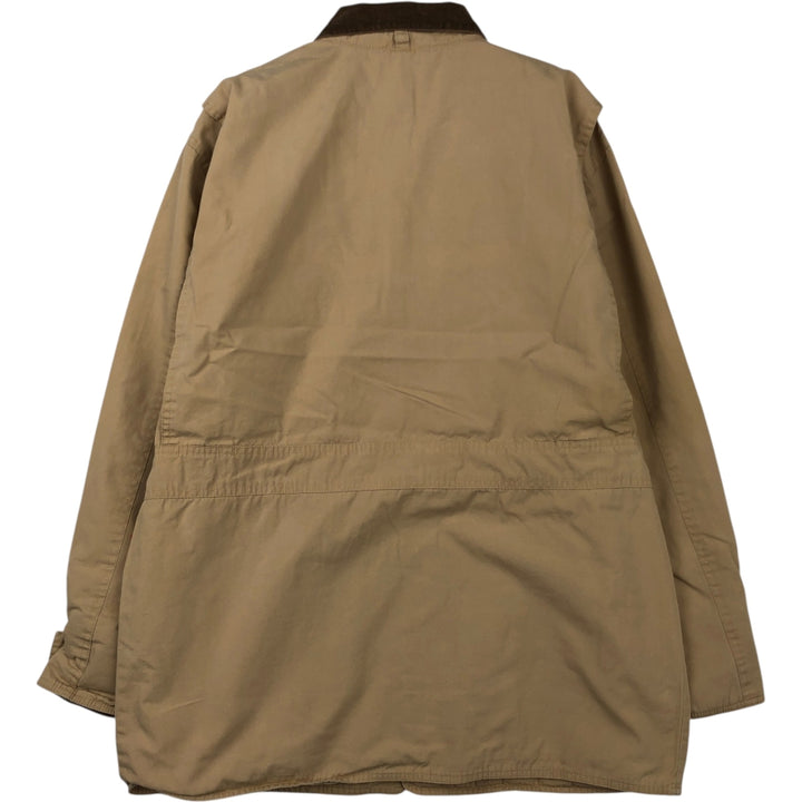 90'S J.Crew Vintage Hunting Jacket, Men's Size Small cotton Beige type Vintage Second Hand