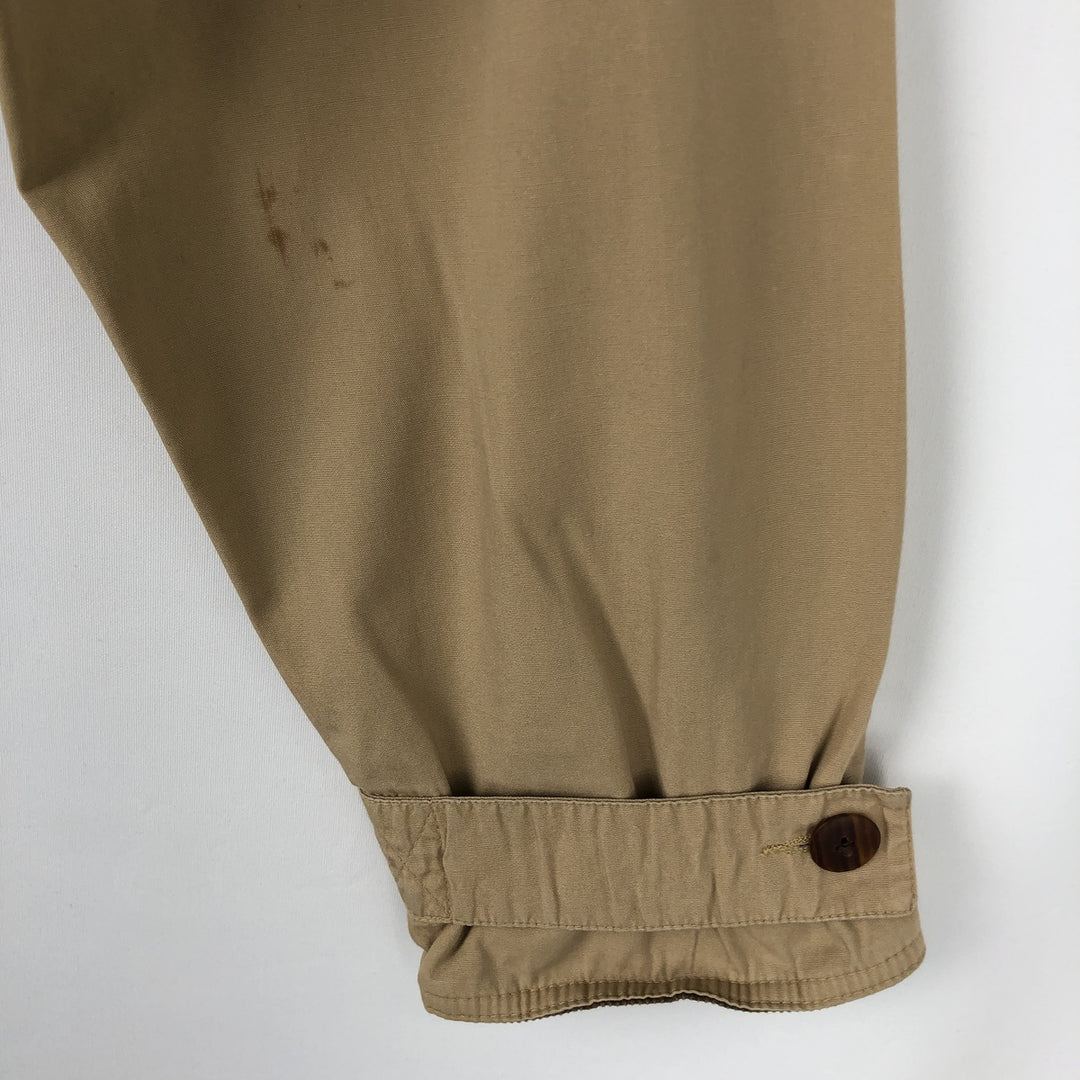 90'S J.Crew Vintage Hunting Jacket, Men's Size Small cotton Beige type Vintage Second Hand