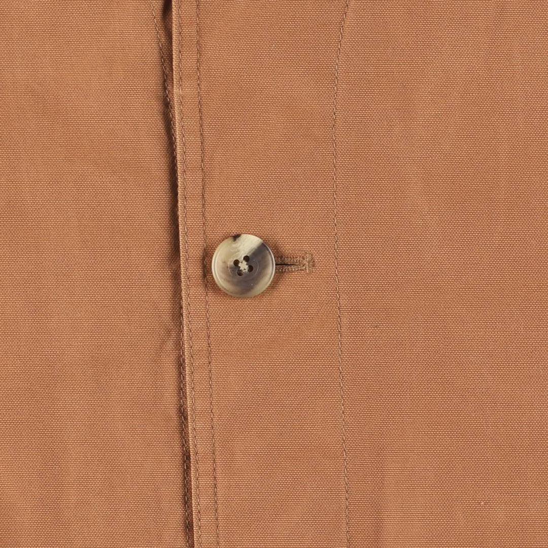 80s-90'S Lands' End Hunting Jacket, Men's Size L cotton brown type Vintage Second Hand