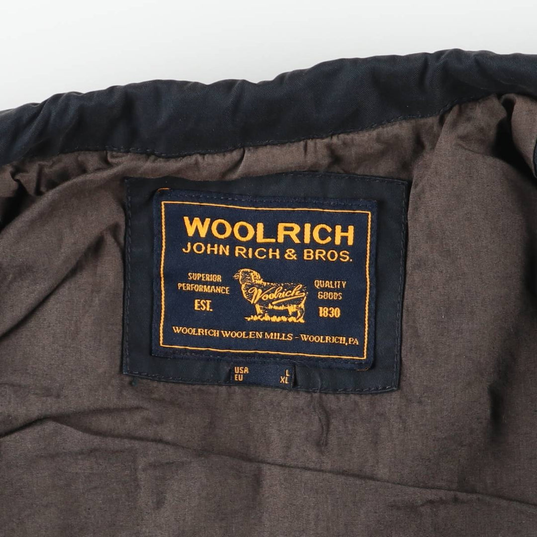 00'S WOOLRICH Military Jacket, Men's Size L cotton black type Vintage Second Hand