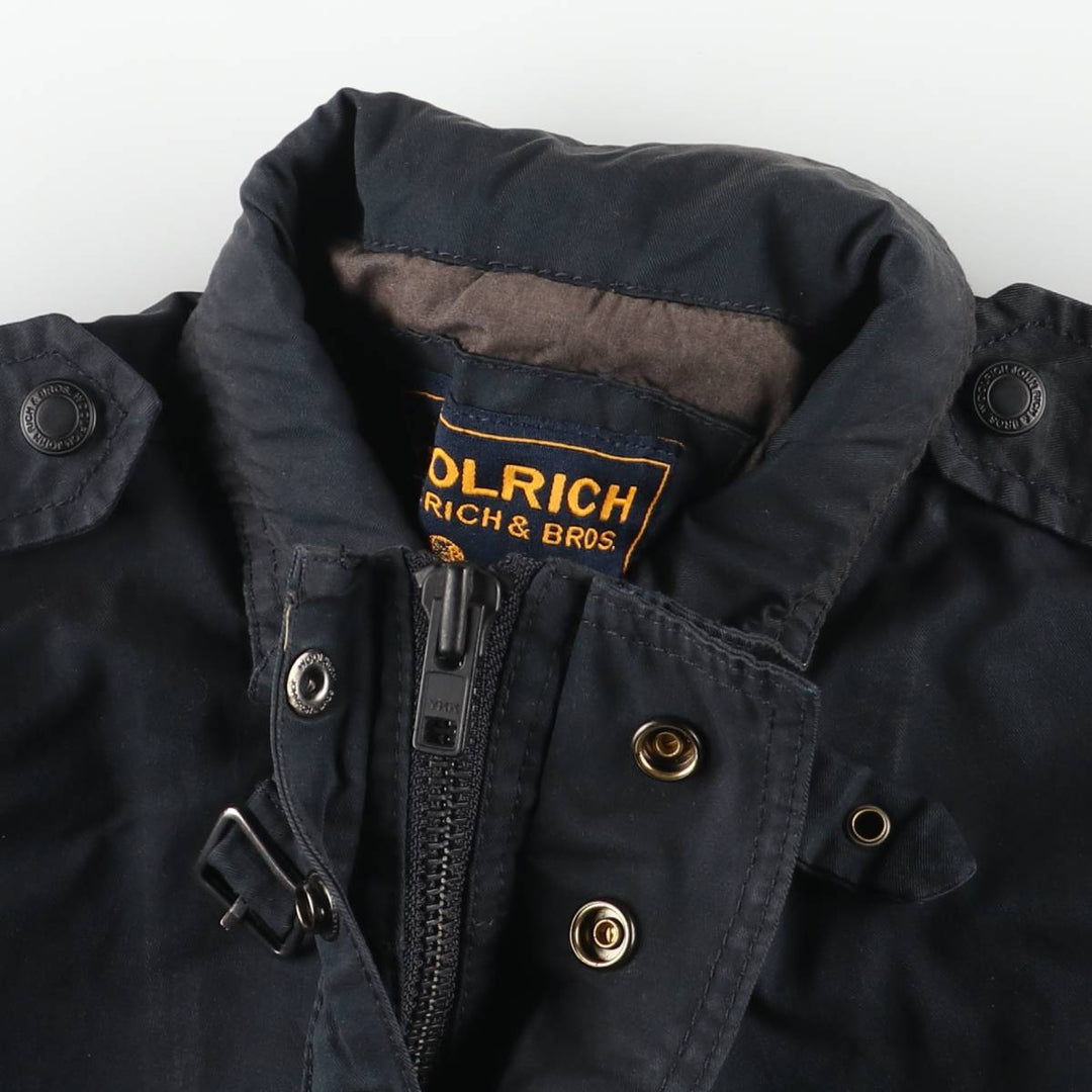 00'S WOOLRICH Military Jacket, Men's Size L cotton black type Vintage Second Hand