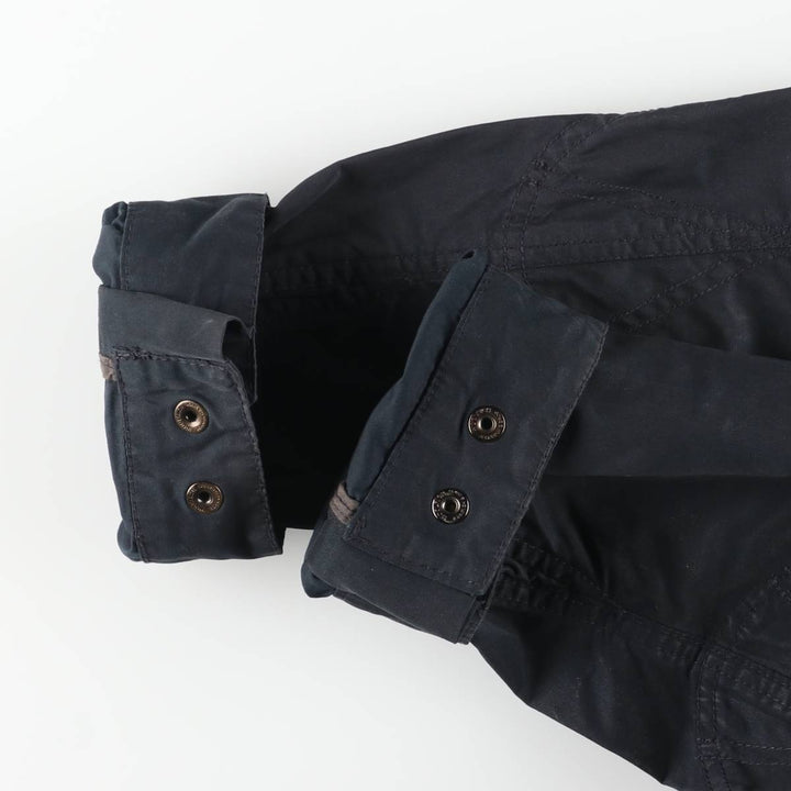 00'S WOOLRICH Military Jacket, Men's Size L cotton black type Vintage Second Hand