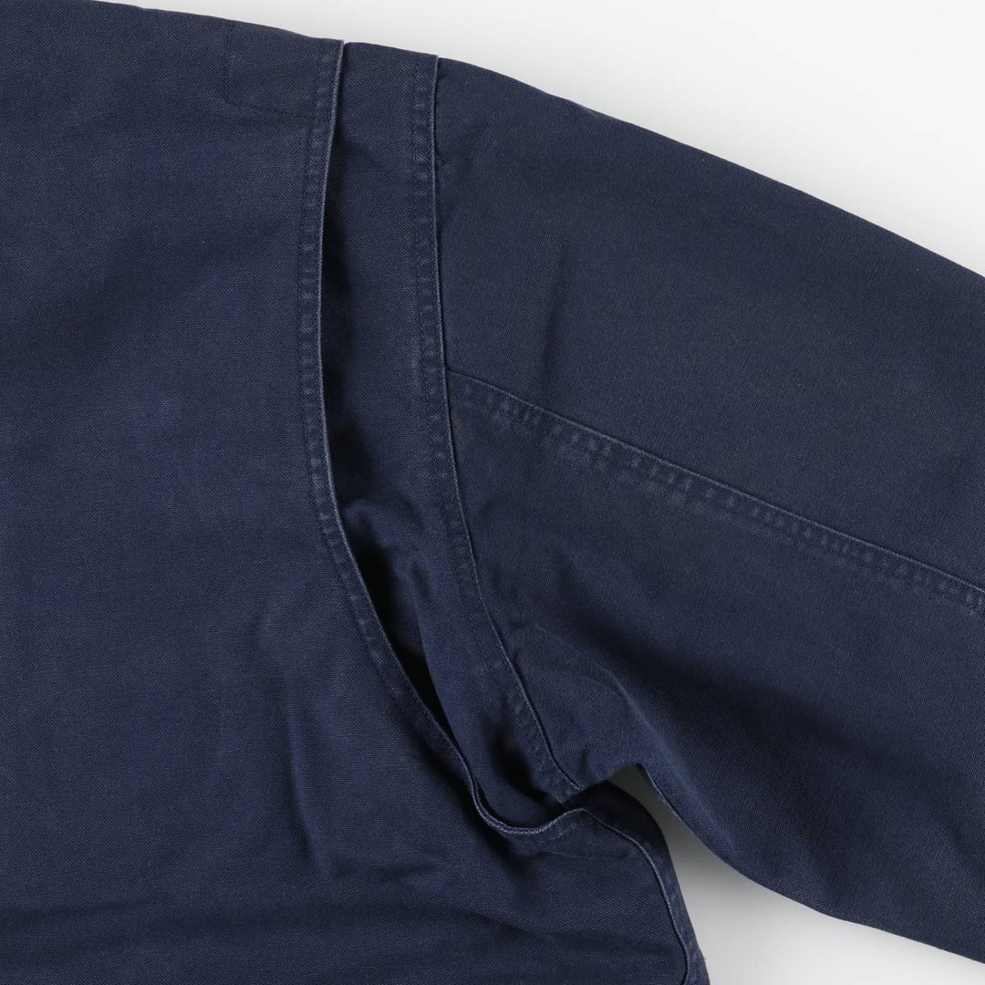 Vintage 80s-90'S Lands' End hunting jacket, men's size XL cotton navy blue type Vintage Second Hand