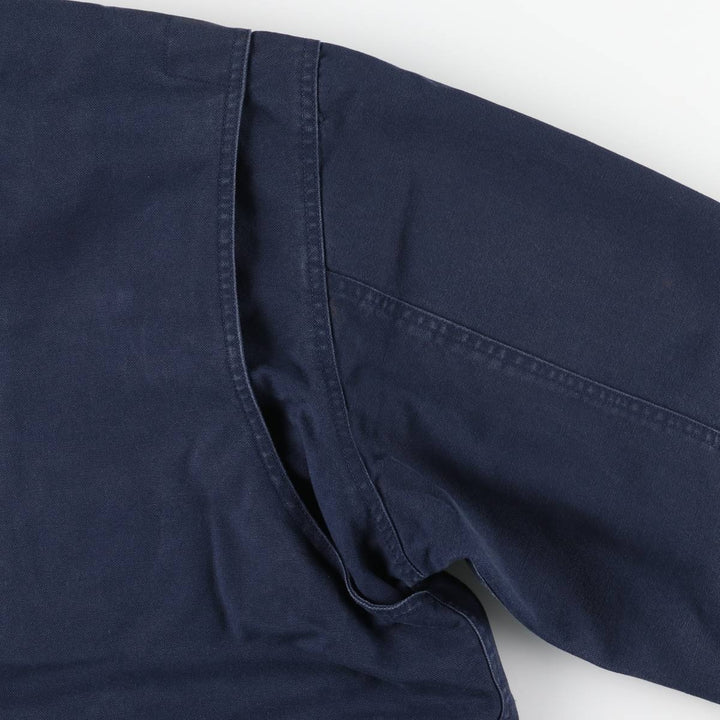 Vintage 80s-90'S Lands' End hunting jacket, men's size XL cotton navy blue type Vintage Second Hand