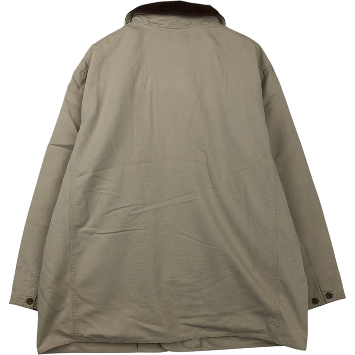 00'S WOOLRICH Hunting Jacket Men's XL cotton Beige type Vintage Second Hand