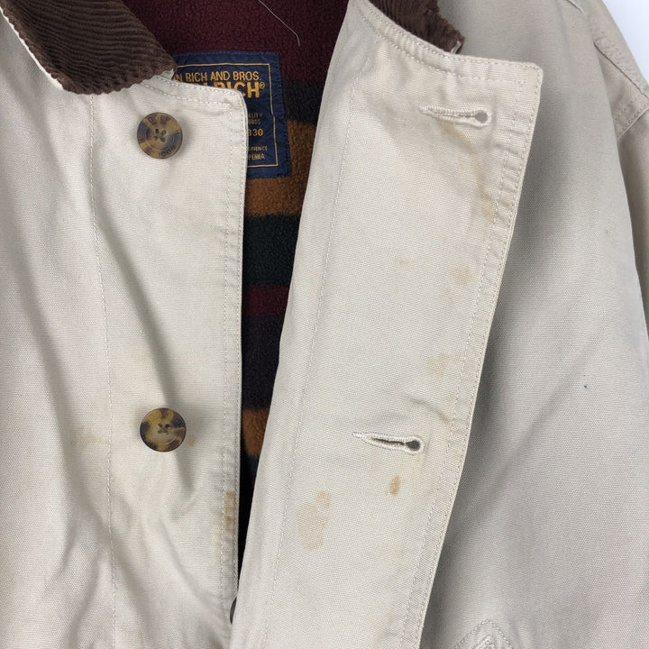 00'S WOOLRICH Hunting Jacket Men's XL cotton Beige type Vintage Second Hand