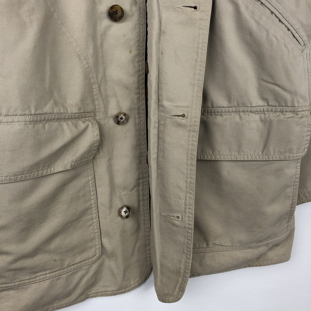 00'S WOOLRICH Hunting Jacket Men's XL cotton Beige type Vintage Second Hand