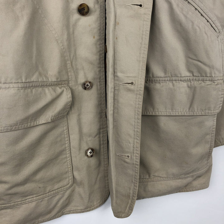 00'S WOOLRICH Hunting Jacket Men's XL cotton Beige type Vintage Second Hand