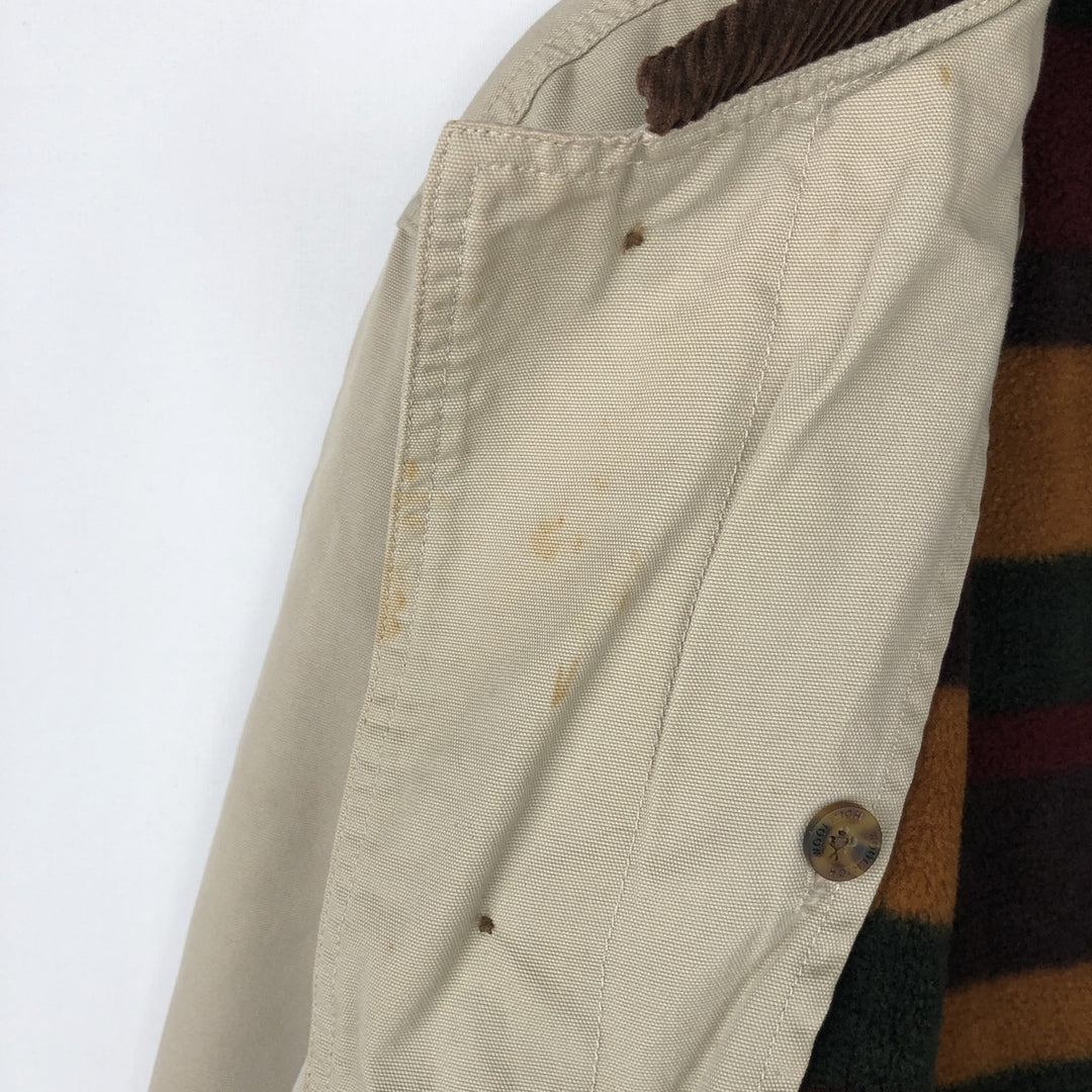 00'S WOOLRICH Hunting Jacket Men's XL cotton Beige type Vintage Second Hand