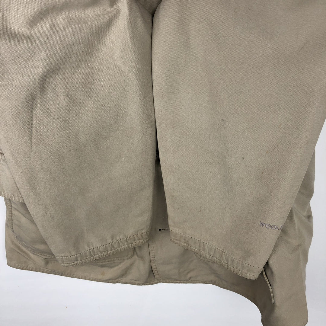00'S WOOLRICH Hunting Jacket Men's XL cotton Beige type Vintage Second Hand