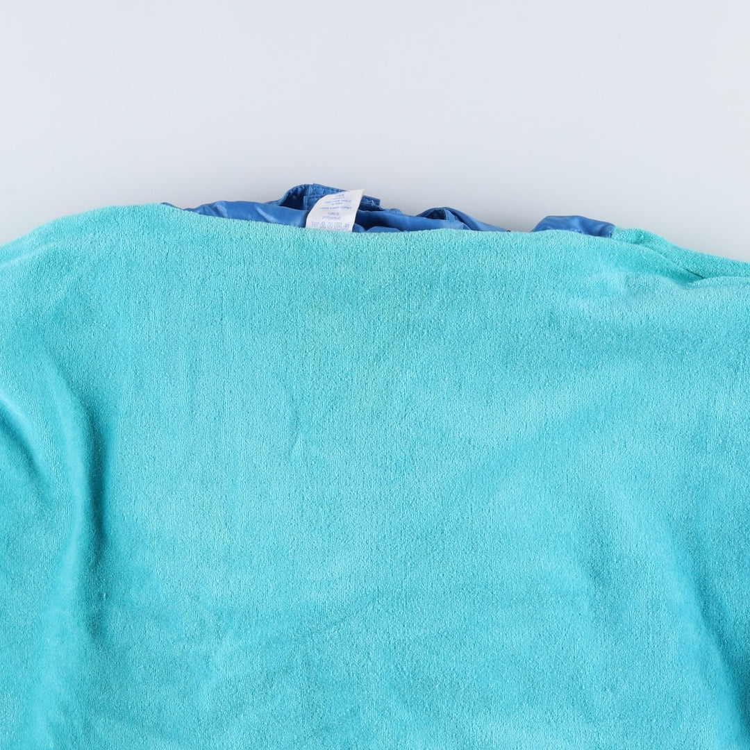 Vintage 1980'S Adidas hooded warm-up pullover, size 7-8, men's XXL. polyamide Emerald green Vintage Second Hand