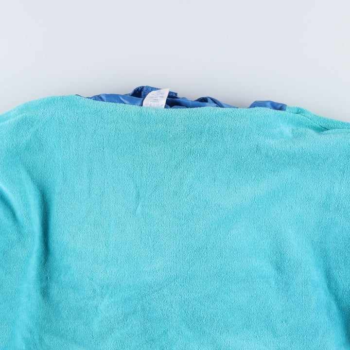 Vintage 1980'S Adidas hooded warm-up pullover, size 7-8, men's XXL. polyamide Emerald green Vintage Second Hand
