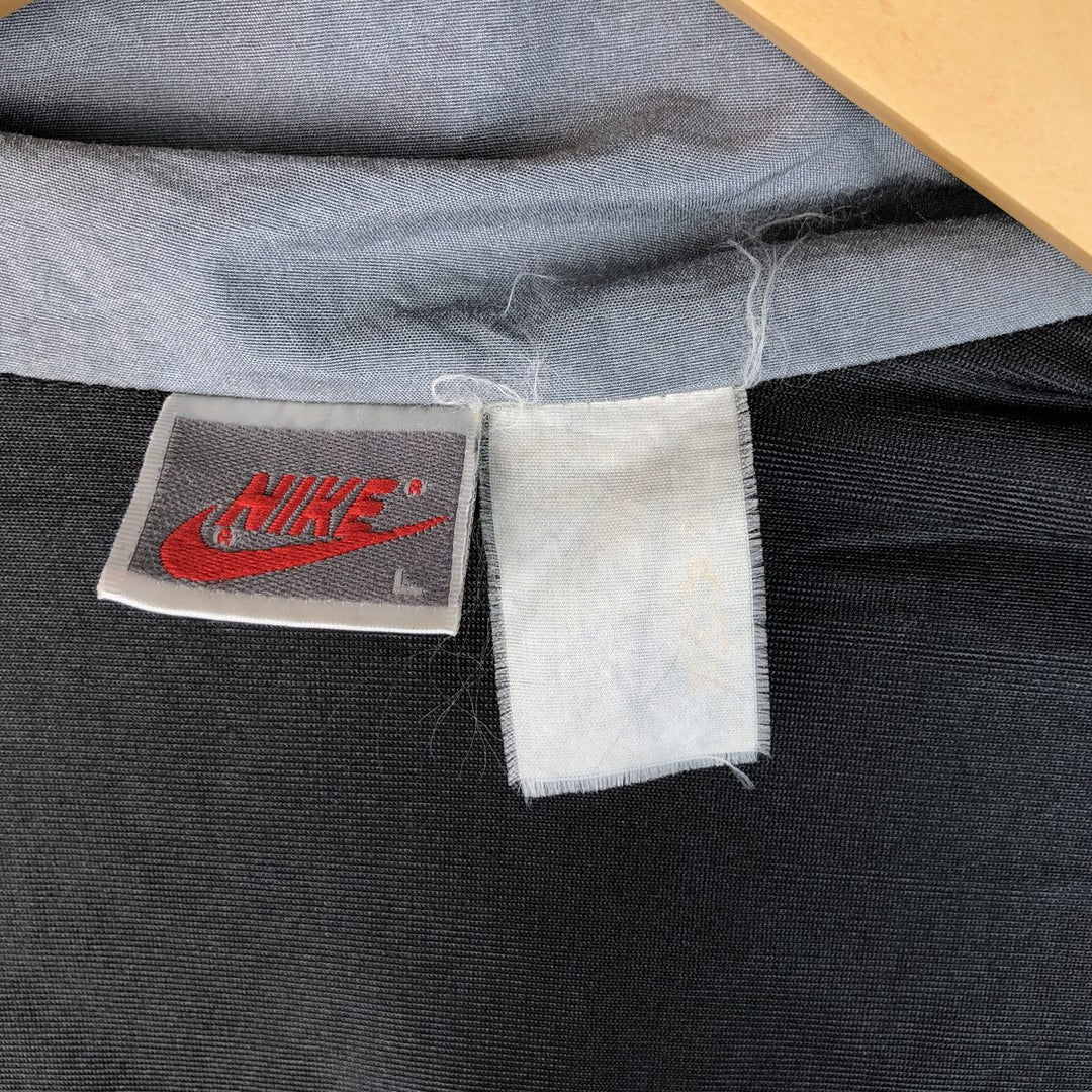 Vintage 90'S Nike silver tag nylon jacket, size L, men's unclear gray type Vintage Second Hand