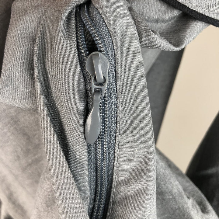 Vintage 90'S Nike silver tag nylon jacket, size L, men's unclear gray type Vintage Second Hand
