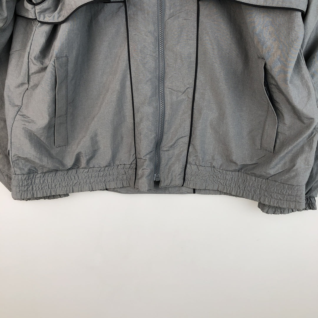 Vintage 90'S Nike silver tag nylon jacket, size L, men's unclear gray type Vintage Second Hand