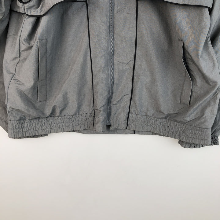 Vintage 90'S Nike silver tag nylon jacket, size L, men's unclear gray type Vintage Second Hand