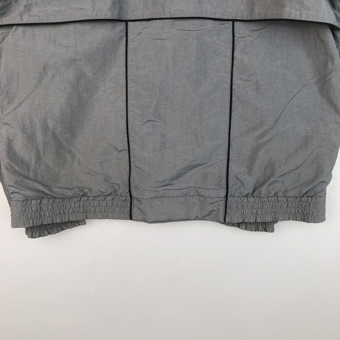 Vintage 90'S Nike silver tag nylon jacket, size L, men's unclear gray type Vintage Second Hand