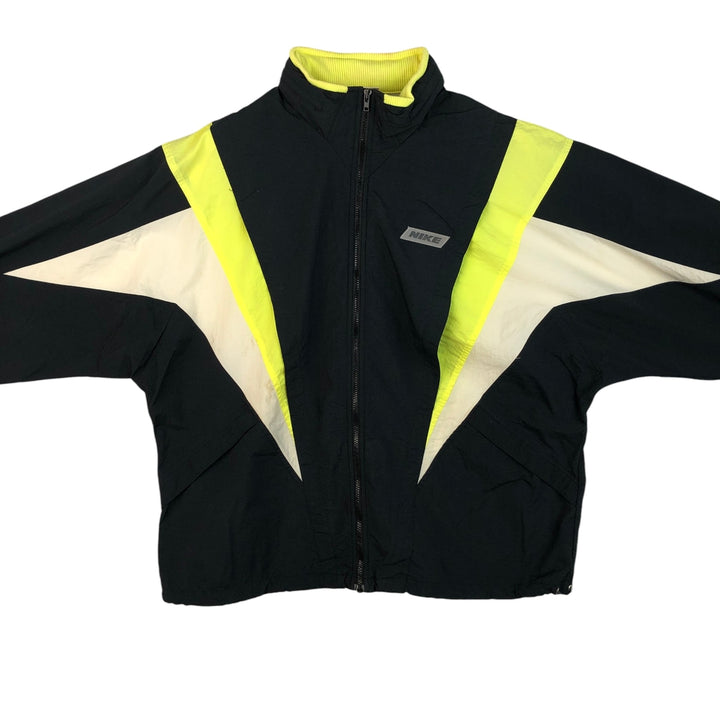 Vintage 90'S Nike silver tag nylon jacket, size L, men's unclear black type Vintage Second Hand