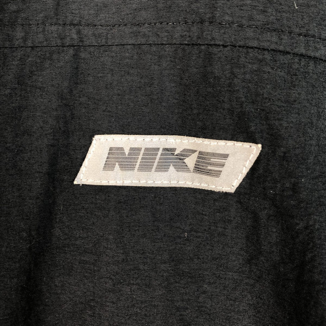 Vintage 90'S Nike silver tag nylon jacket, size L, men's unclear black type Vintage Second Hand