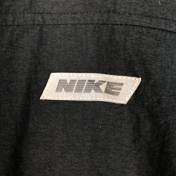 Vintage 90'S Nike silver tag nylon jacket, size L, men's unclear black type Vintage Second Hand