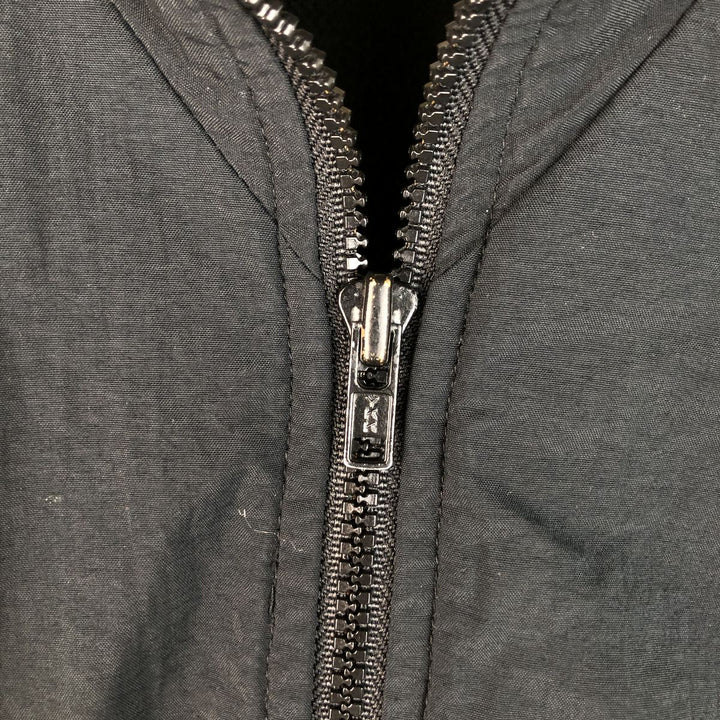 Vintage 90'S Nike silver tag nylon jacket, size L, men's unclear black type Vintage Second Hand