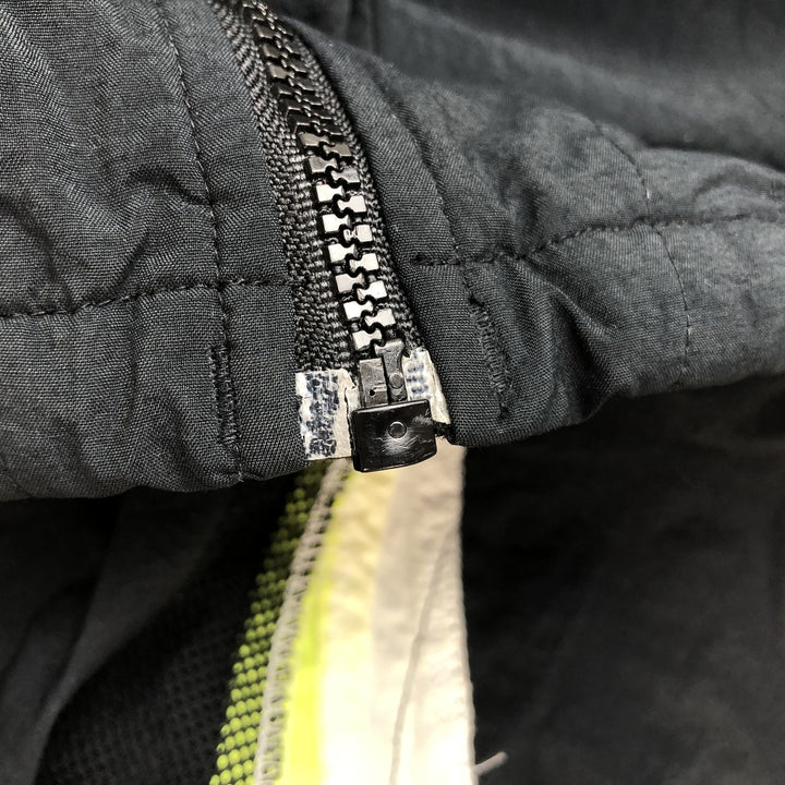 Vintage 90'S Nike silver tag nylon jacket, size L, men's unclear black type Vintage Second Hand
